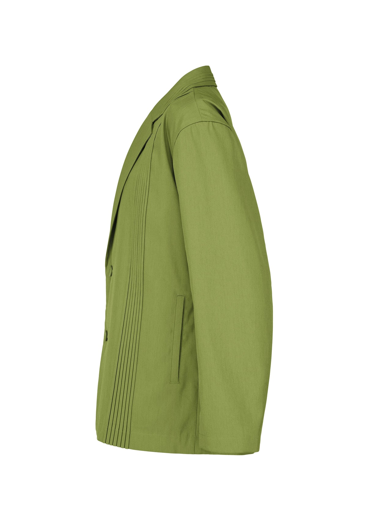 A detail shot of the IM Men AIR PLEATS prêt à porter.