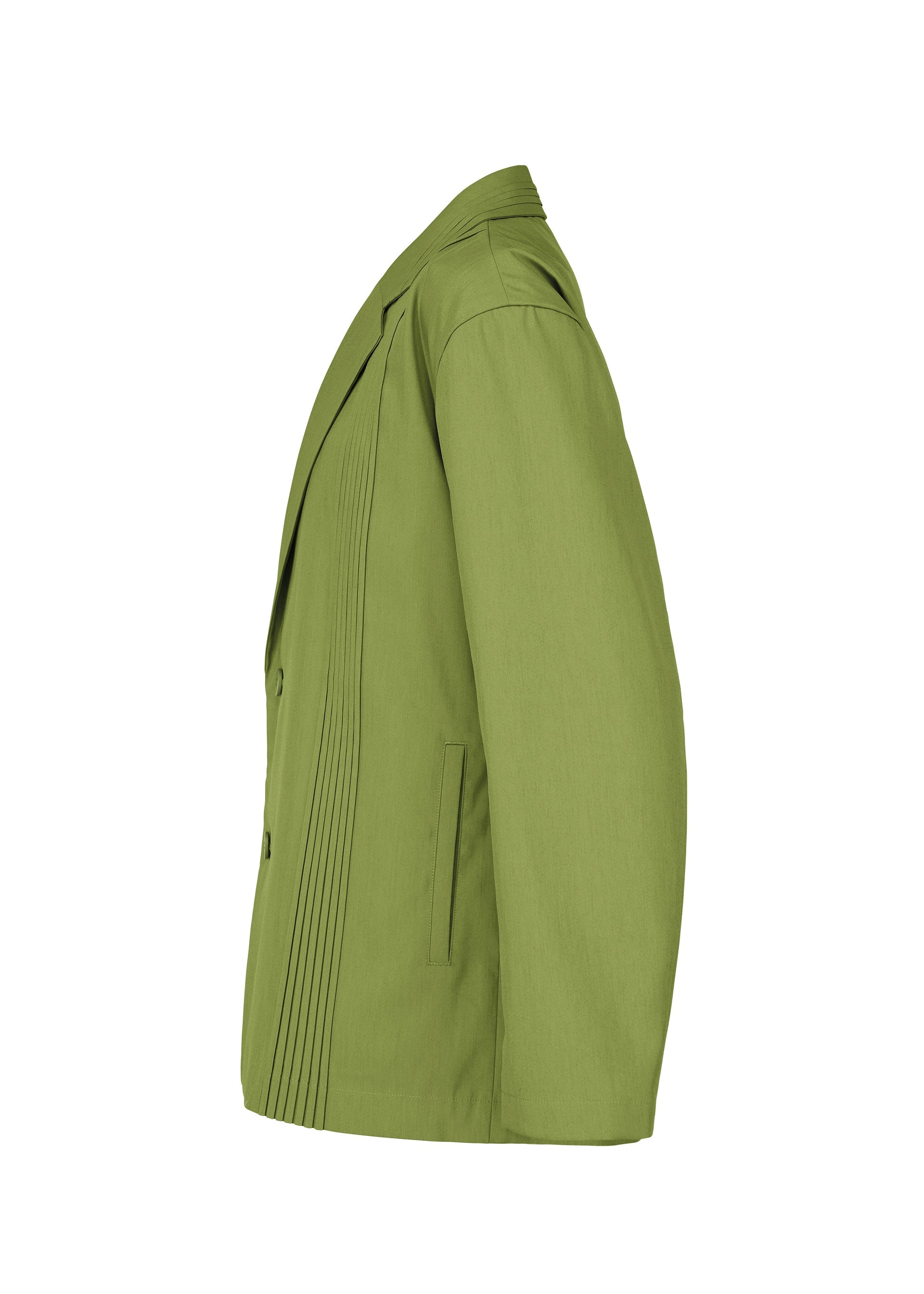 A detail shot of the IM Men AIR PLEATS prêt à porter.