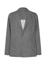 A product shot of the IM MEN AIR WASH jacket in gray.