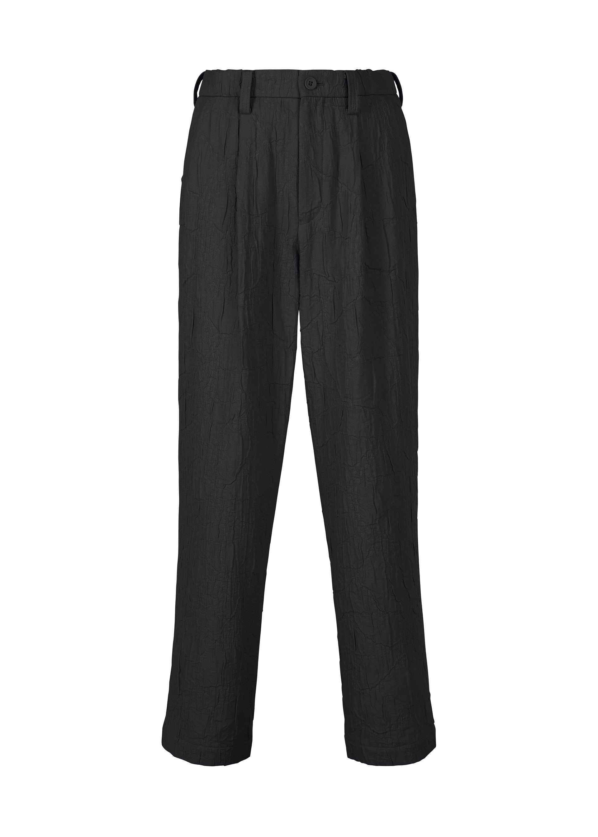 SHRINK JACQUARD Trousers Black – ISSEY MIYAKE EU