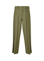 A product shot of the IM Men CORNICE trousers in khaki (65), recurring_style.