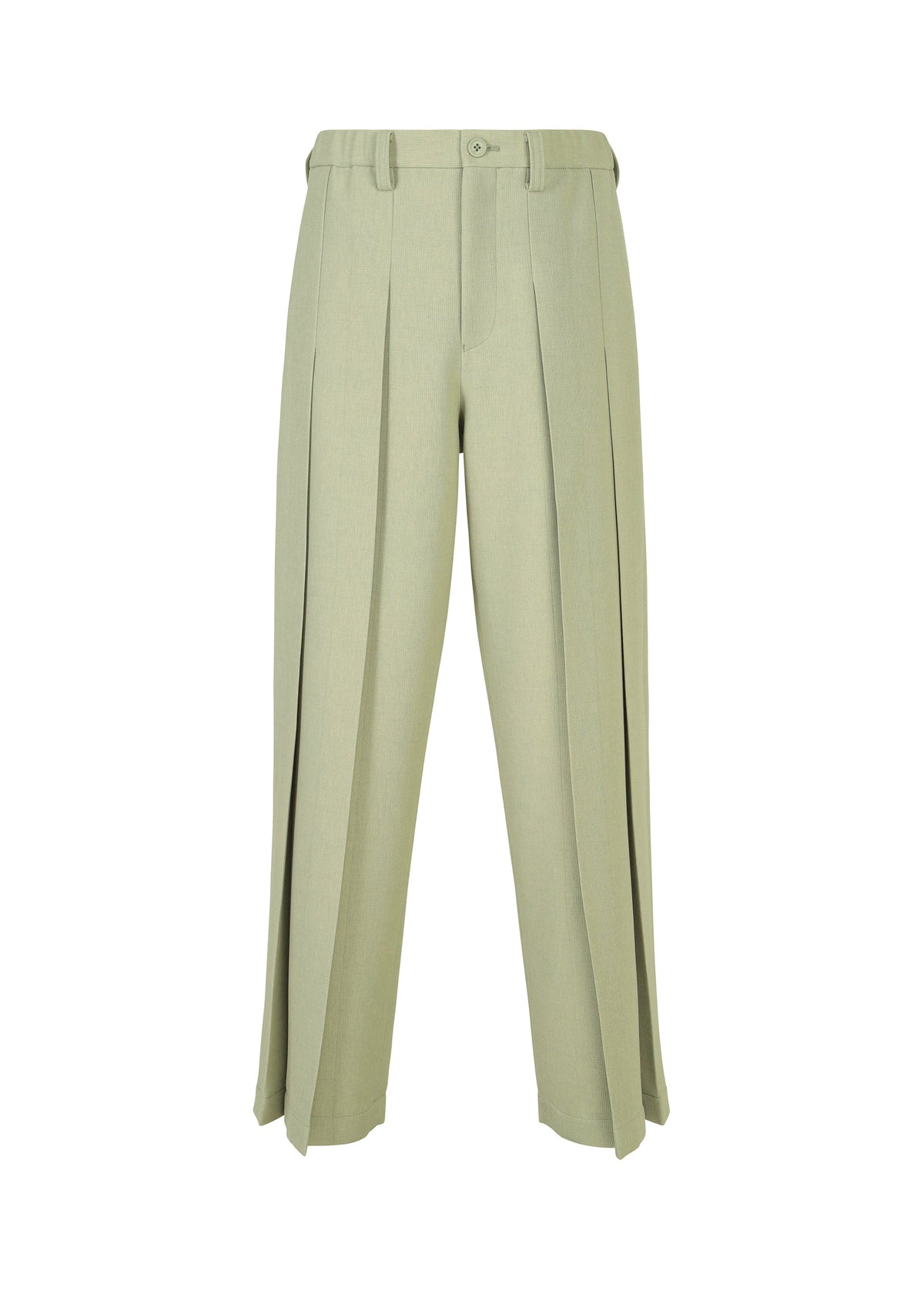 A product shot of the IM Men CORNICE trousers in sage green (66), recurring_style.