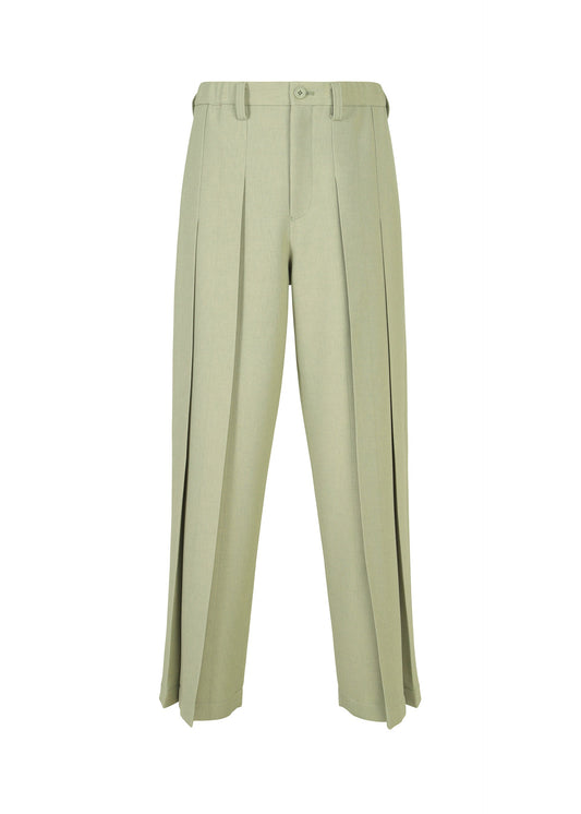 A product shot of the IM Men CORNICE trousers in sage green (66), recurring_style.