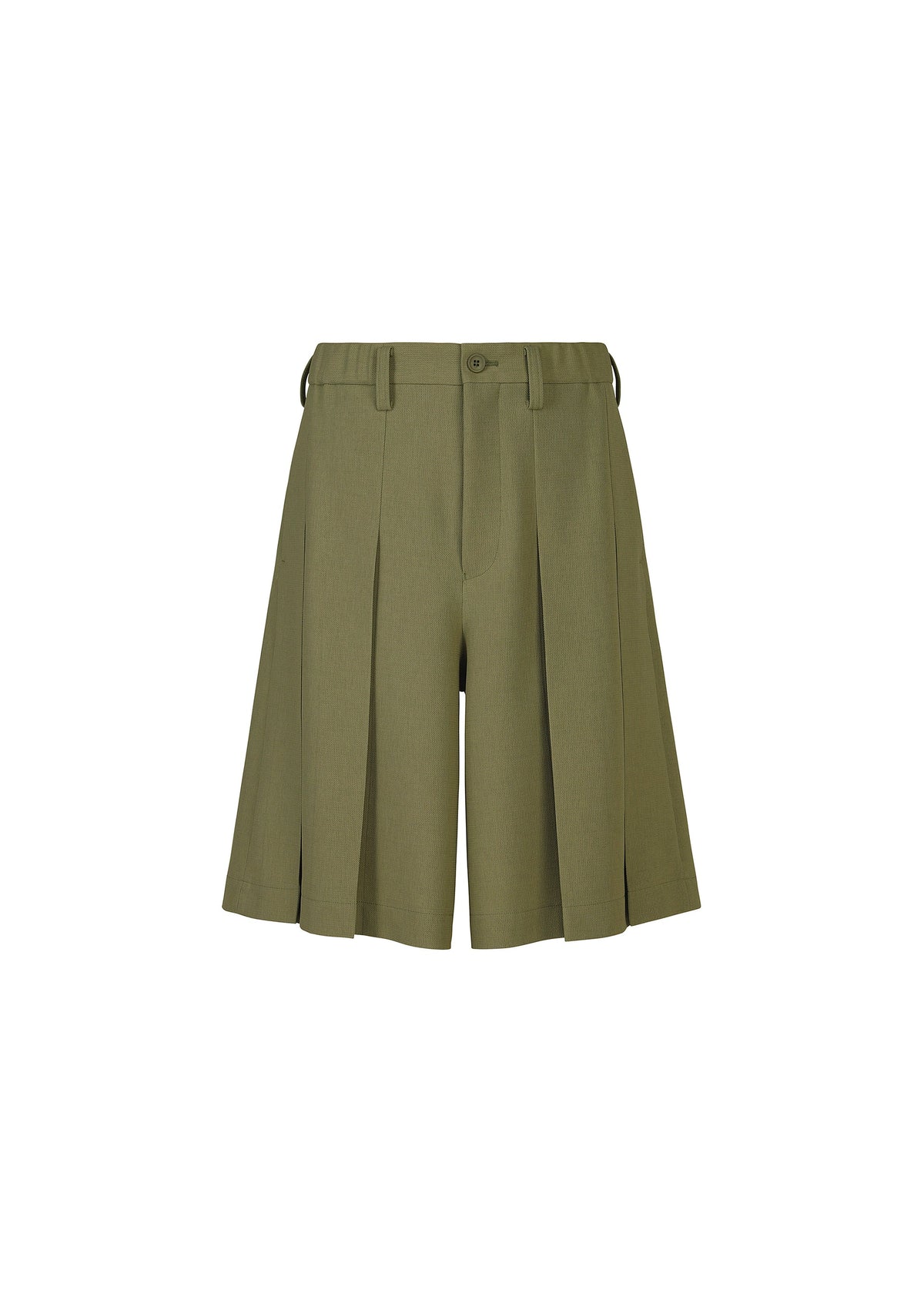 A product shot of the IM Men CORNICE trousers in khaki (65), recurring_style.