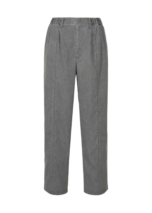 A product shot of the IM MEN AIR WASH pants in gray.