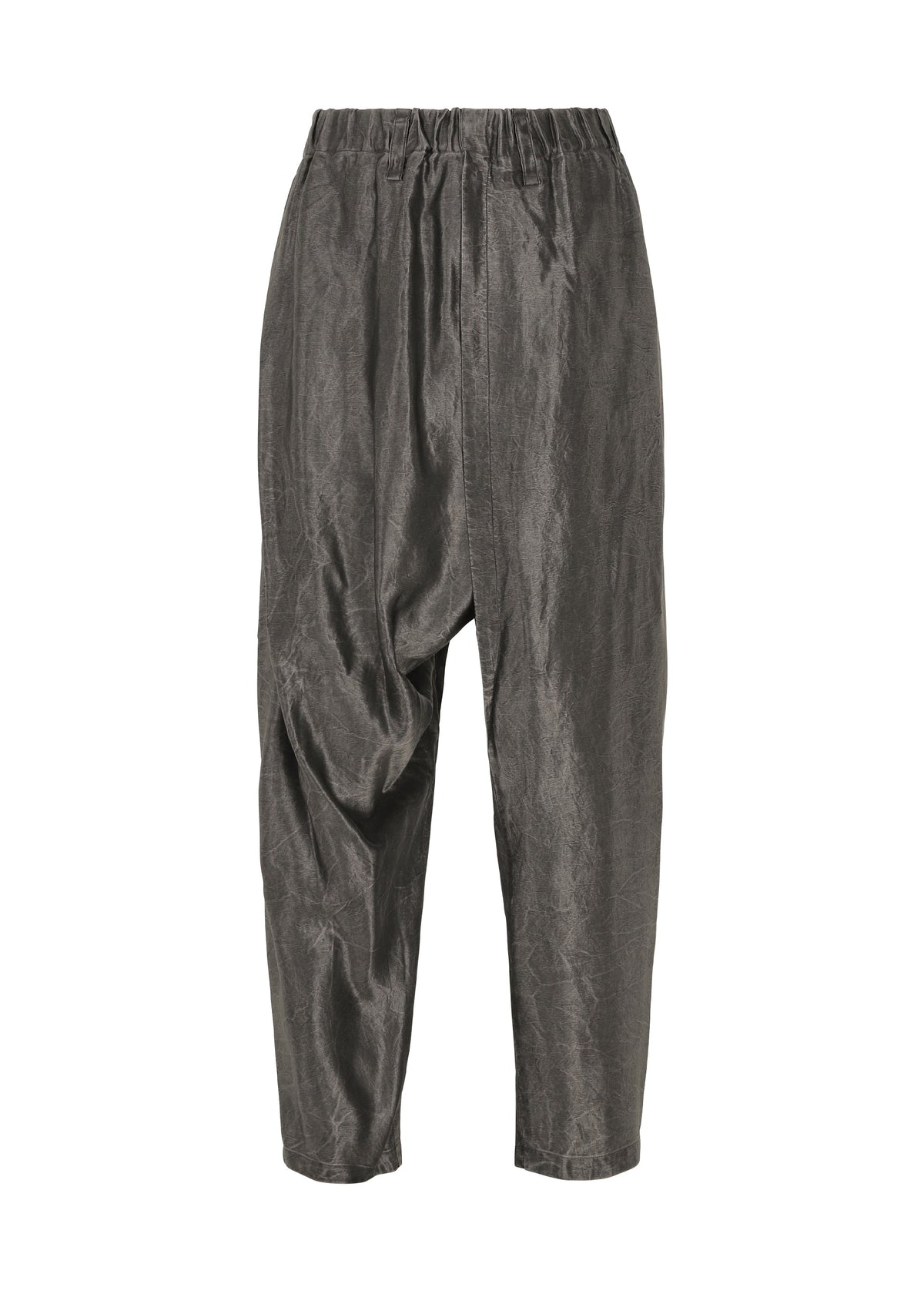 A product shot of the IM Men SATIN WASH trousers in charcoal grey (13), recurring_style, restock.
