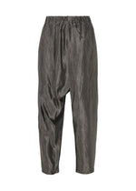 A product shot of the IM Men SATIN WASH trousers in charcoal grey (13), recurring_style, restock.