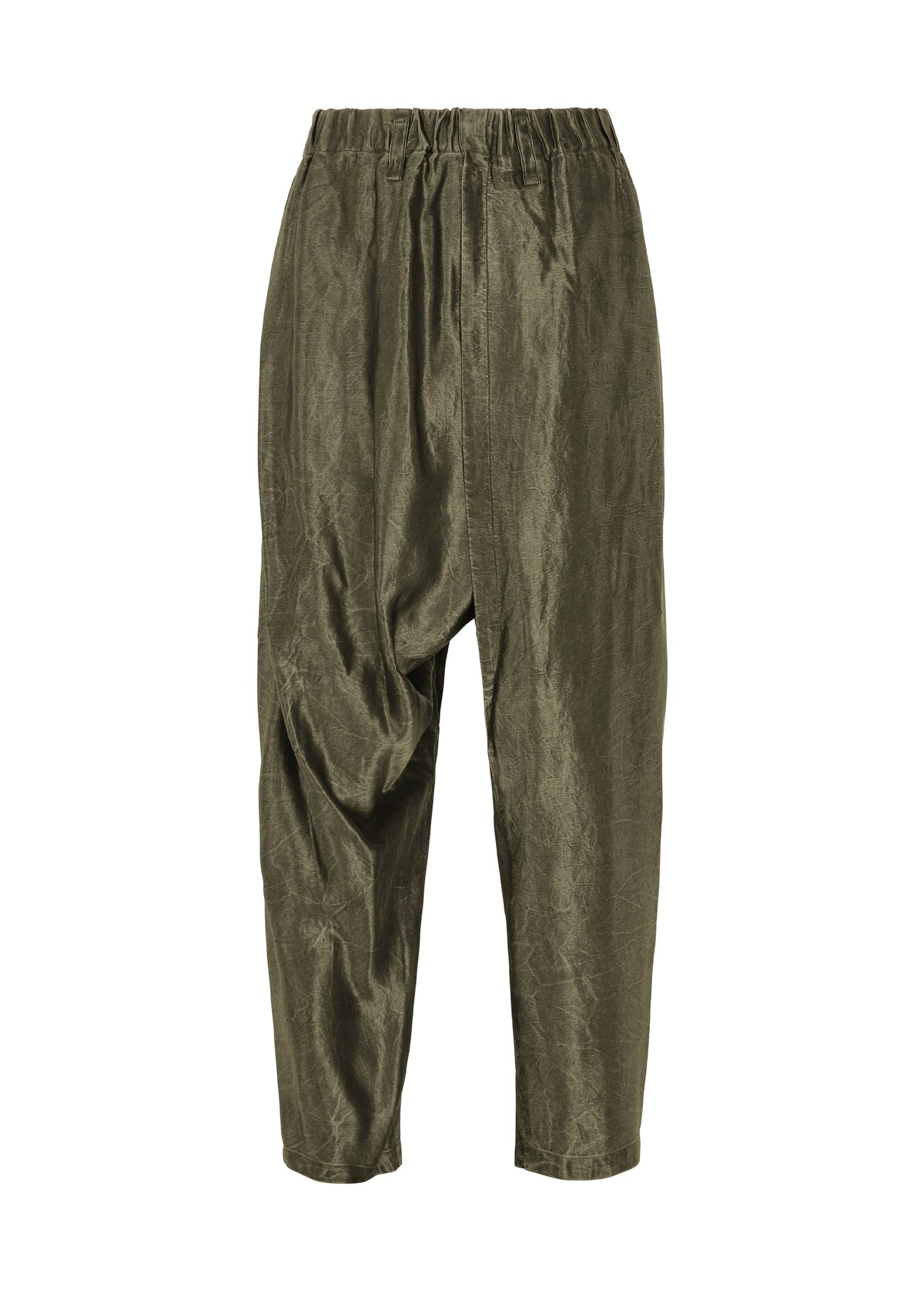 A product shot of the IM Men SATIN WASH trousers in khaki (65), recurring_style.