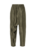 A product shot of the IM Men SATIN WASH trousers in khaki (65), recurring_style.
