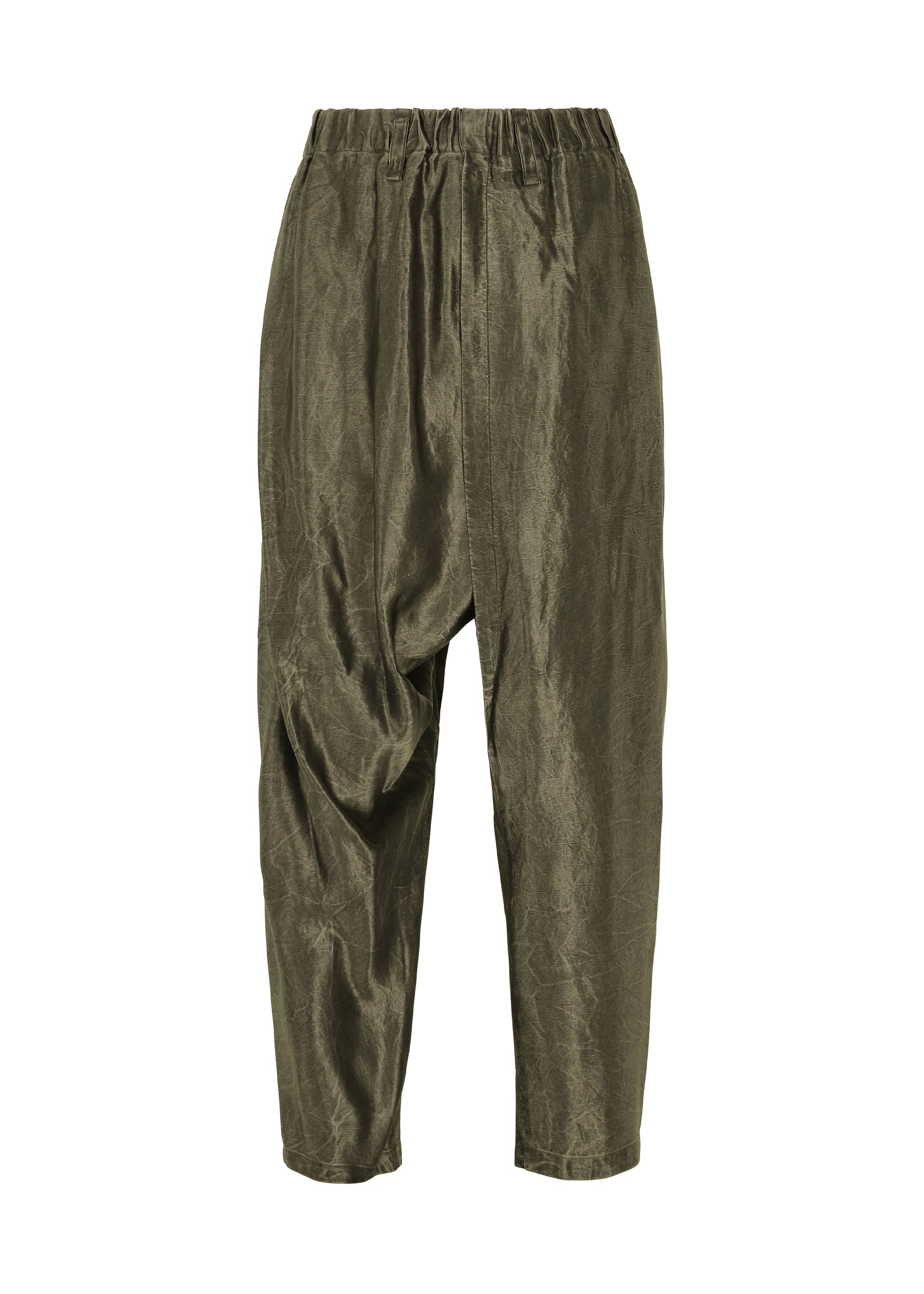 A product shot of the IM Men SATIN WASH trousers in khaki (65), recurring_style.