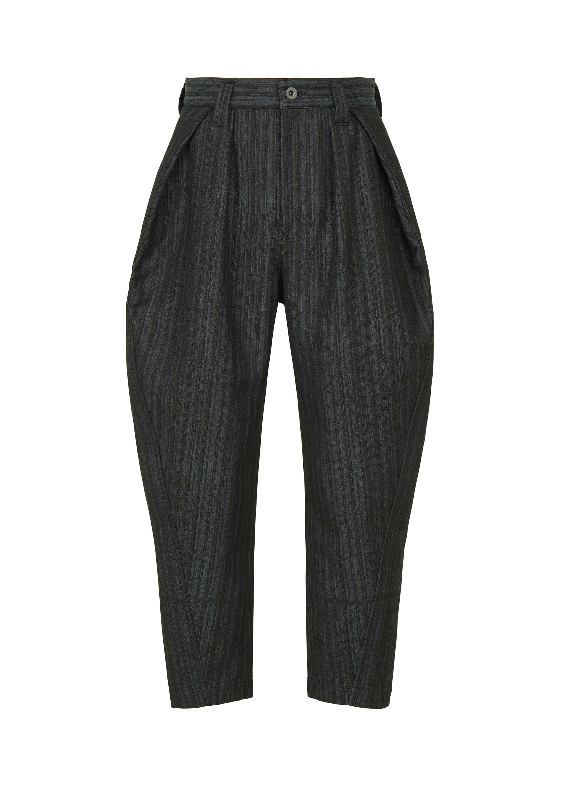 A product shot of the IM MEN CURVINESS trousers in charcoal gray.