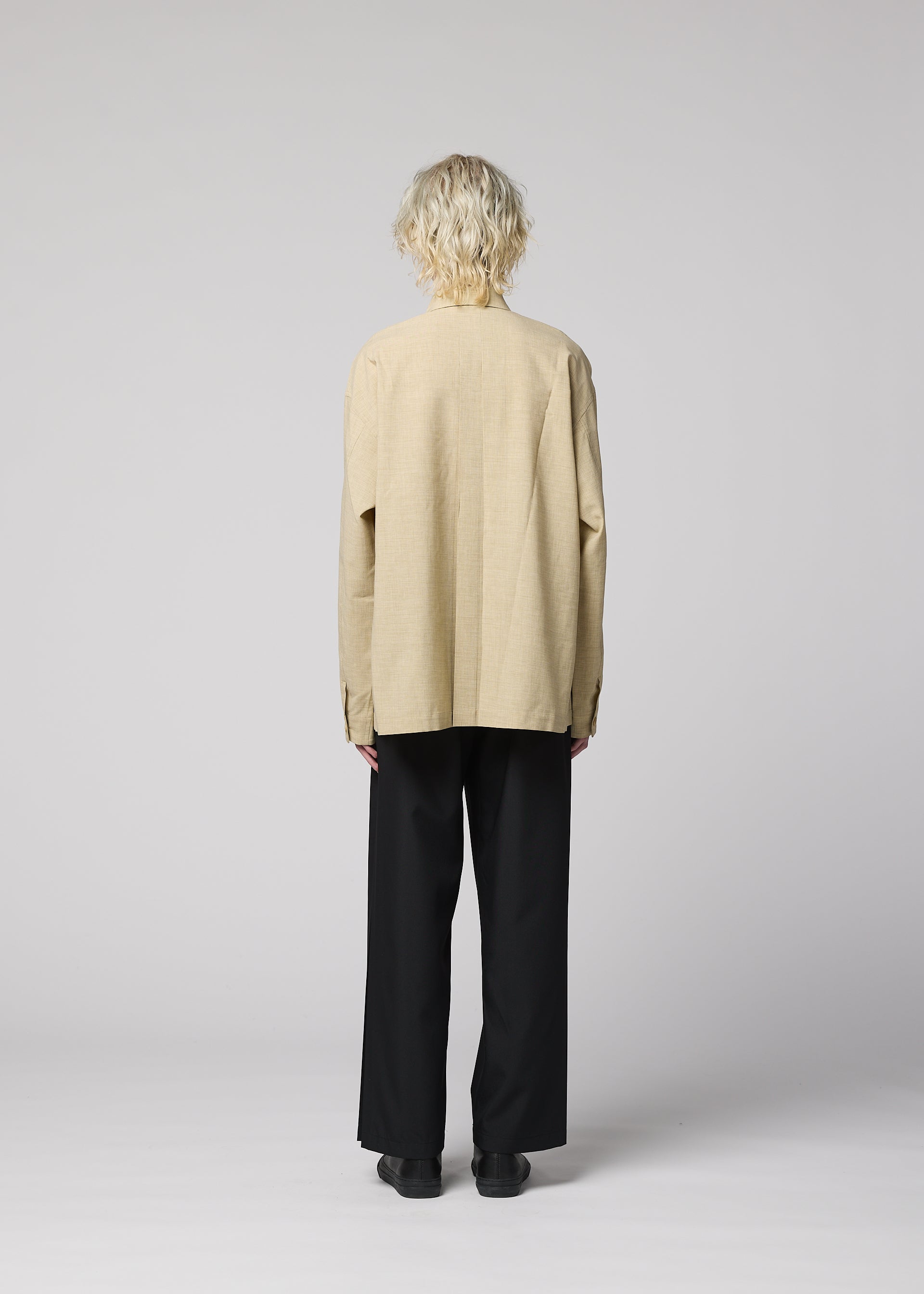 LINEN LIKE SHIRT Long-sleeved Shirt Light Green – ISSEY MIYAKE EU