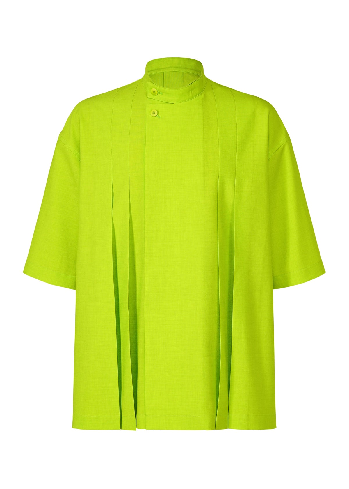 A product shot of the IM Men LINEN LIKE SHIRT shirt in light green (60), recurring_style.