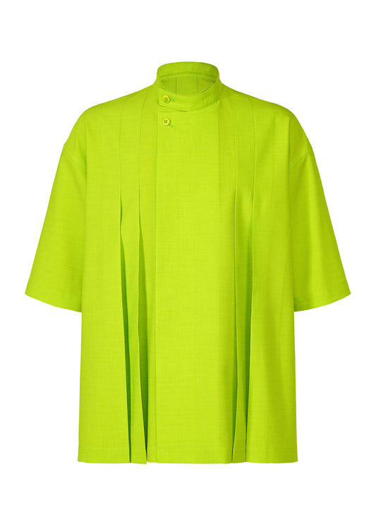 A product shot of the IM Men LINEN LIKE SHIRT shirt in light green (60), recurring_style.