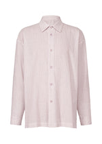 A product shot of the IM Men STRIPE LINEN SHRINK shirt in .
