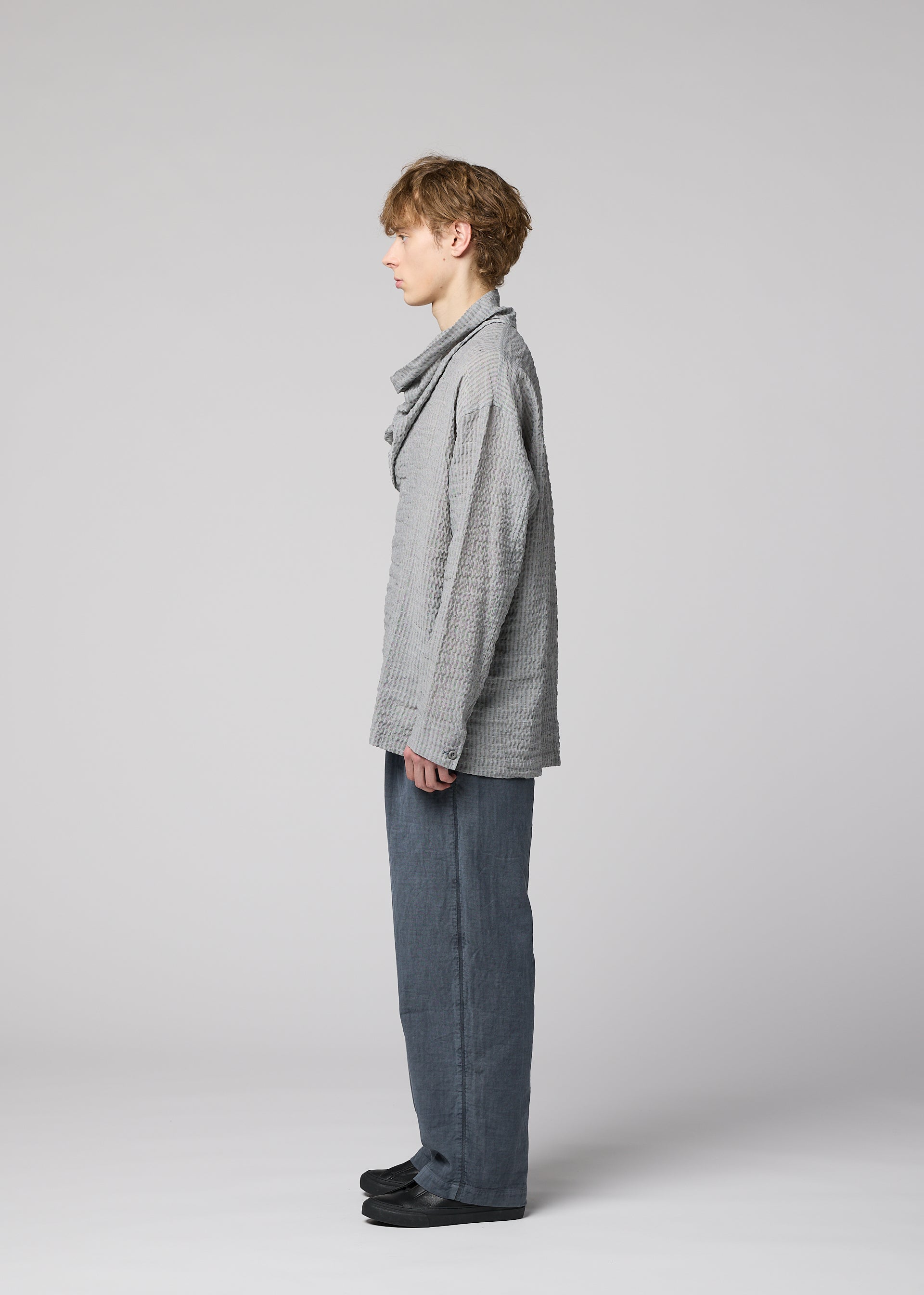 STRIPE LINEN SHRINK Shirt Light Purple – ISSEY MIYAKE EU