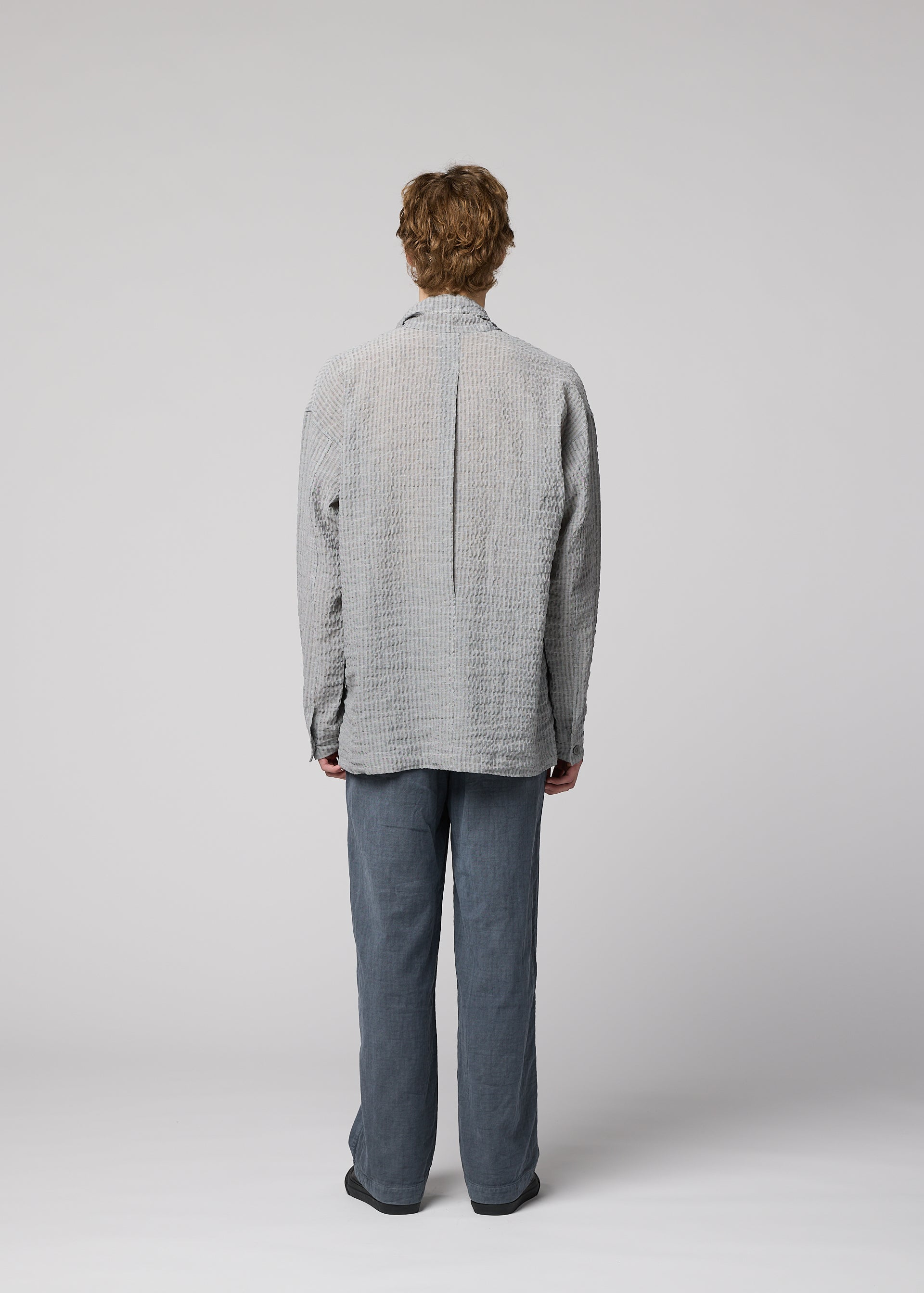 STRIPE LINEN SHRINK Shirt Light Purple – ISSEY MIYAKE EU