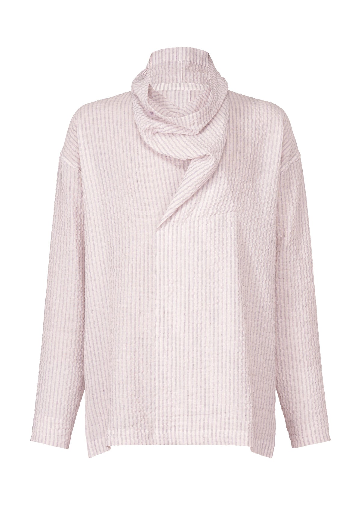 A product shot of the IM Men STRIPE LINEN SHRINK shirt in .