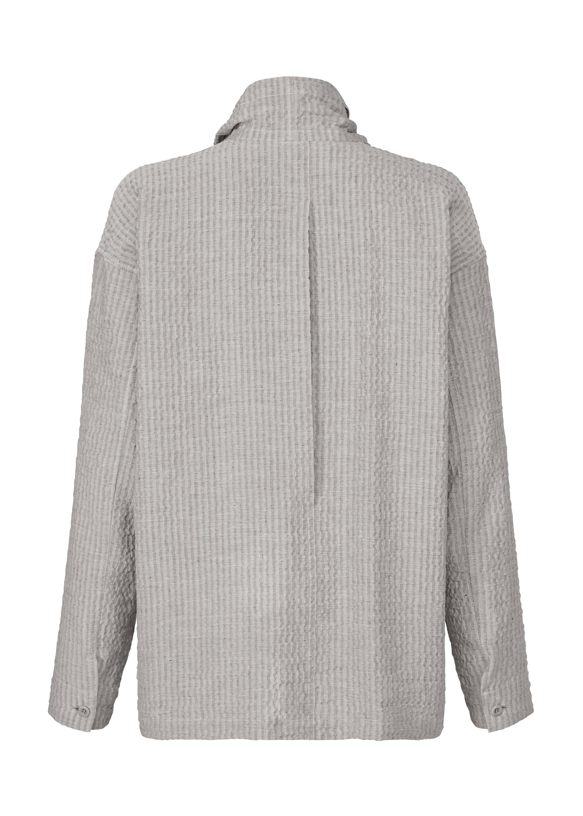 STRIPE LINEN SHRINK Shirt Grey – ISSEY MIYAKE EU