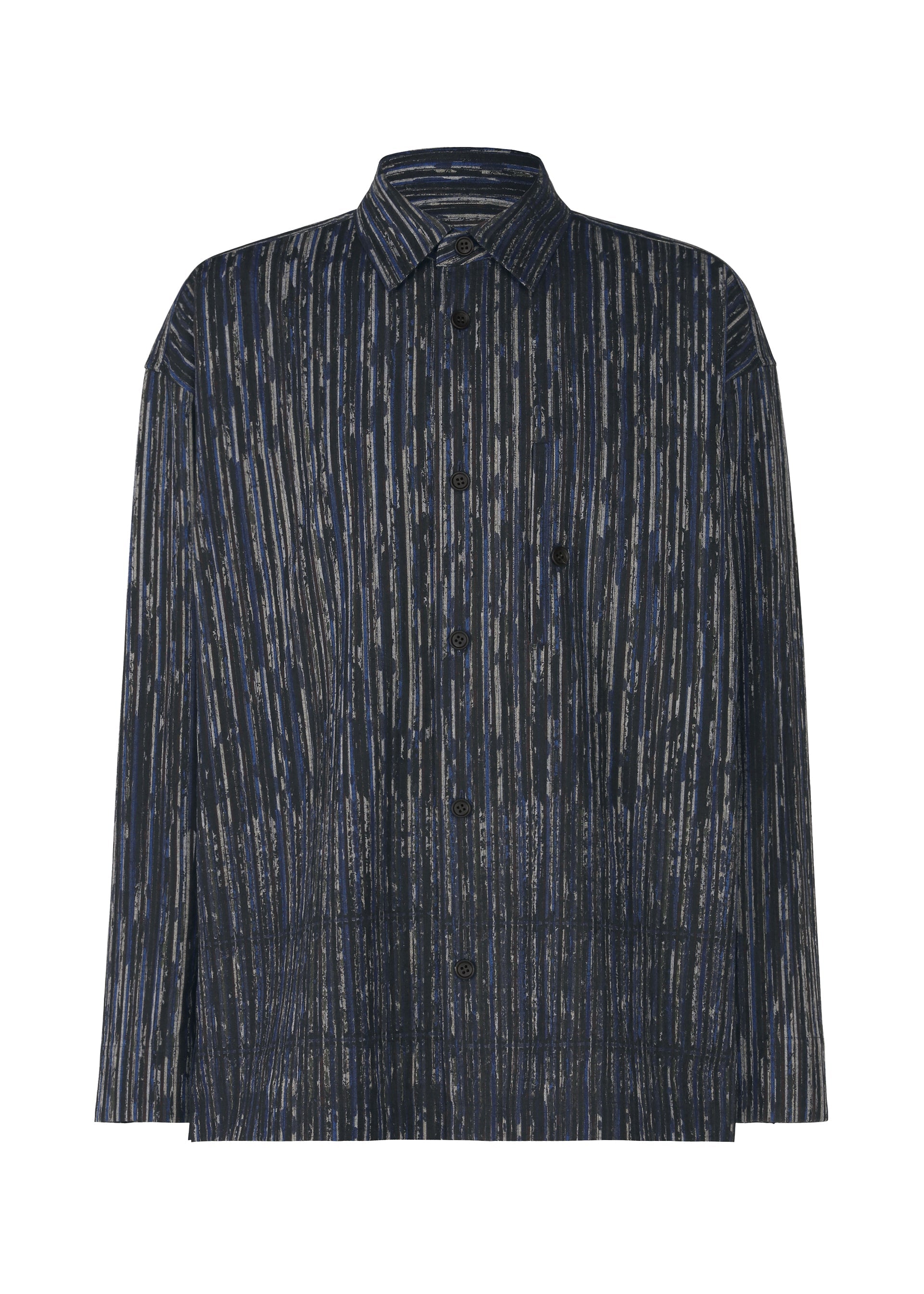A product shot of the IM MEN CURVINESS SHIRT shirt in charcoal gray.