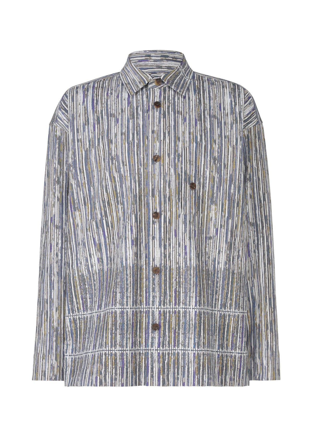A product shot of the IM MEN CURVINESS SHIRT shirt in light blue.