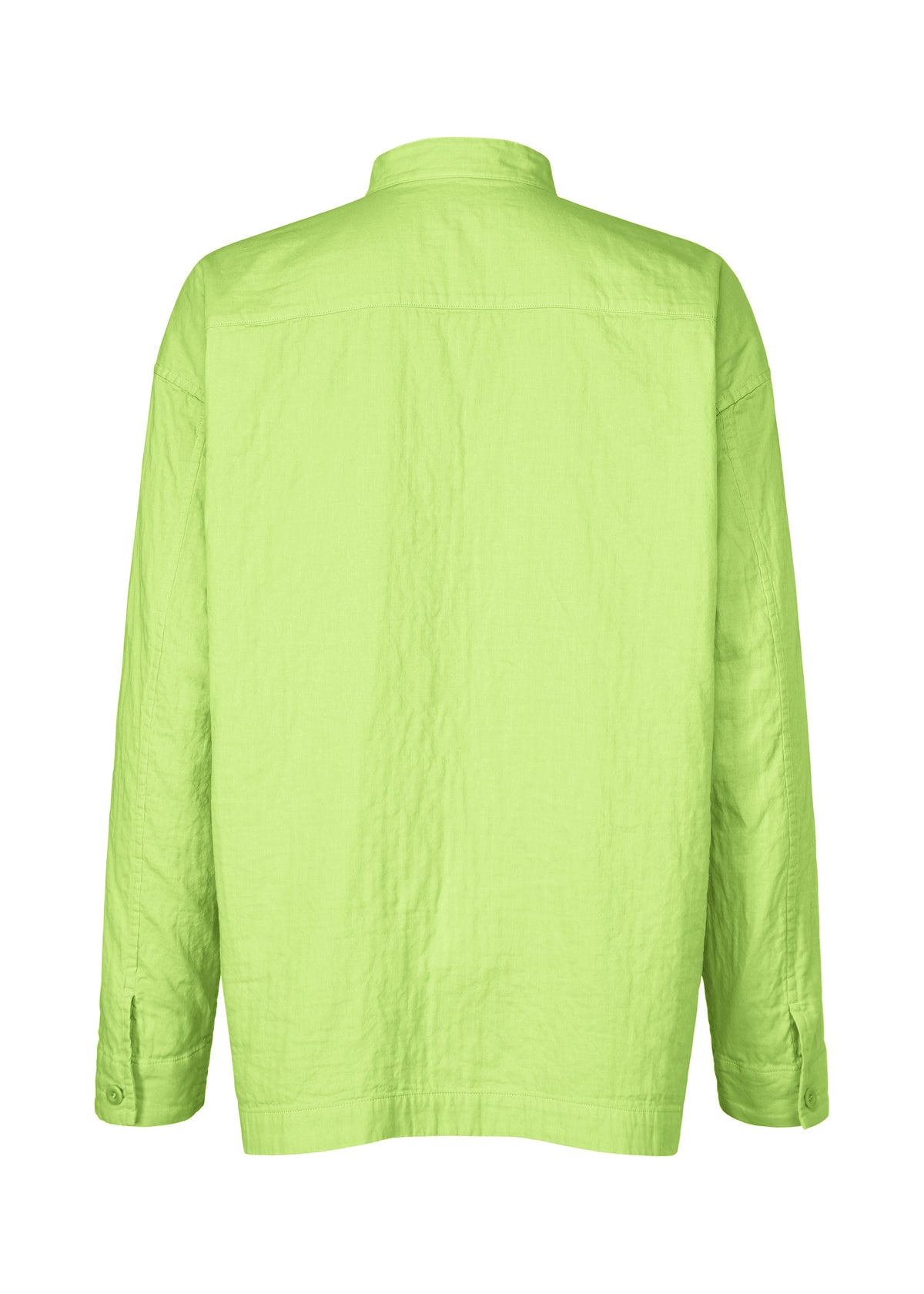 A detail shot of the IM Men DOUBLE FACE COTTON SHIRT shirt.