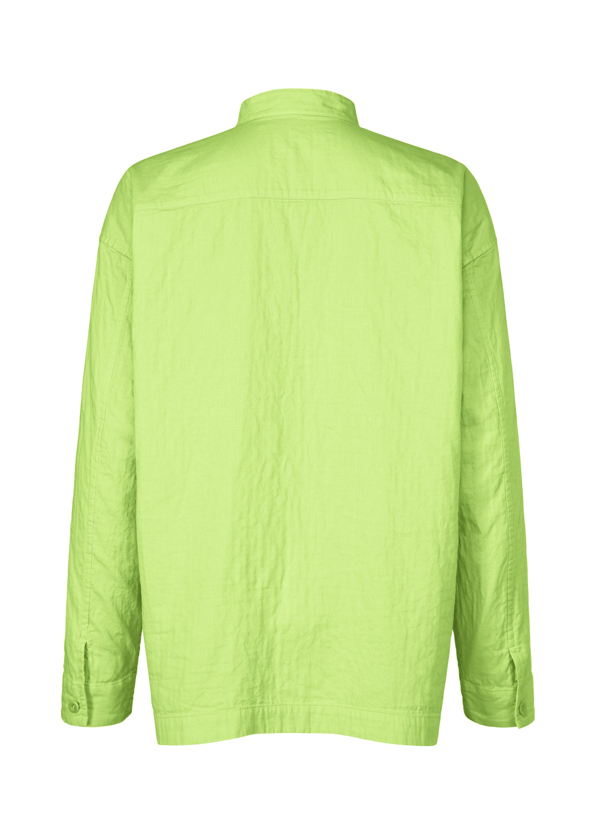 A detail shot of the IM Men DOUBLE FACE COTTON SHIRT shirt.