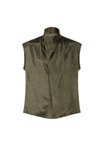 A product shot of the IM Men SATIN WASH top in khaki (65), recurring_style.