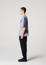 A model wears the IM Men GEOMETRY PLATING JERSEY t shirt.