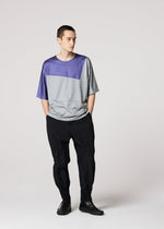 A model wears the IM Men GEOMETRY PLATING JERSEY t shirt.