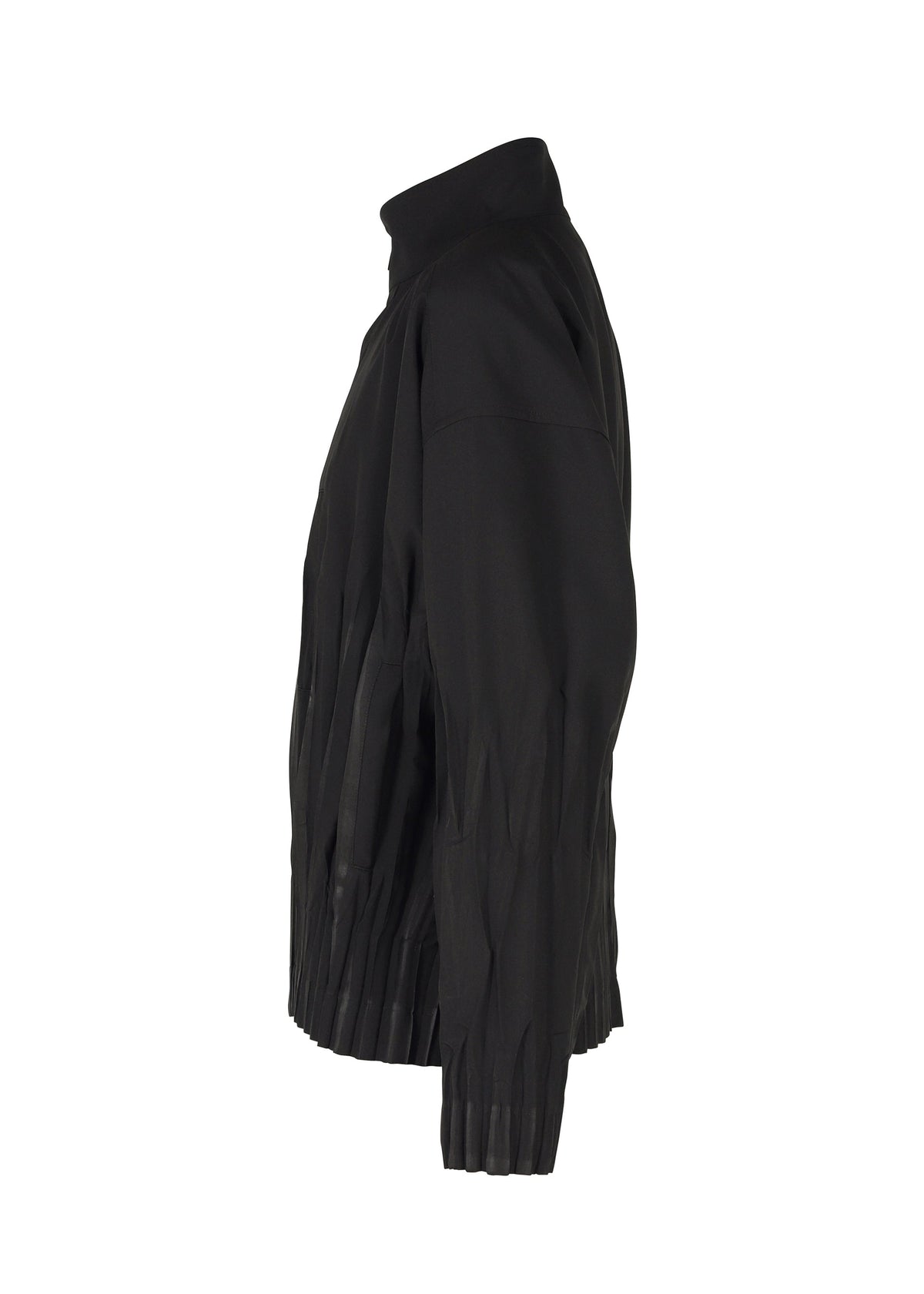 A detail shot of the IM MEN WAFT BLACK blouson.