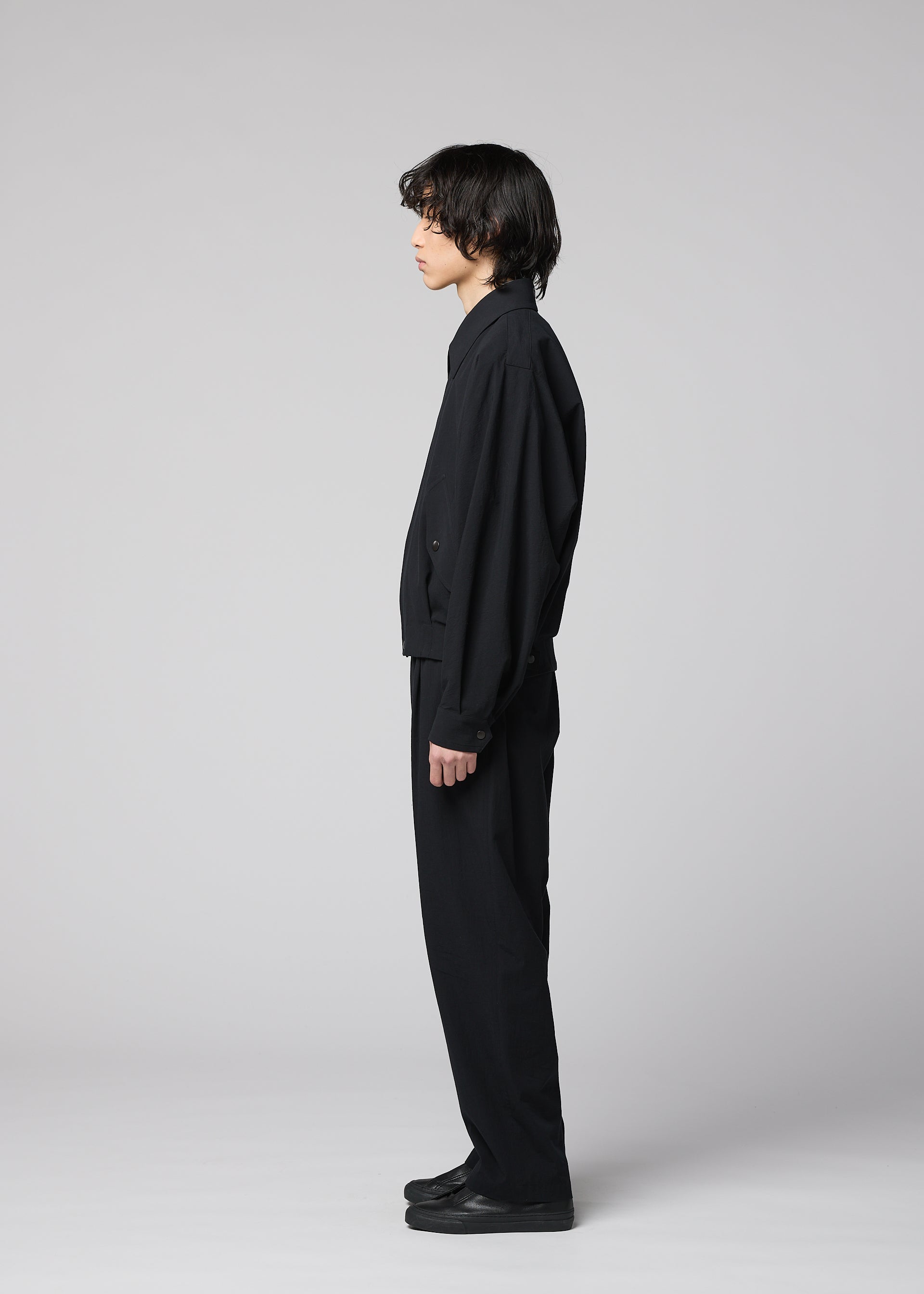 A model wears the IM MEN COMFORT COTTON comfort-cotton-blouson-black.