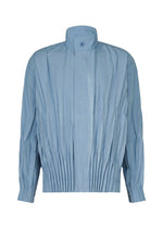 A product shot of the IM MEN EDGE blouson in light blue.