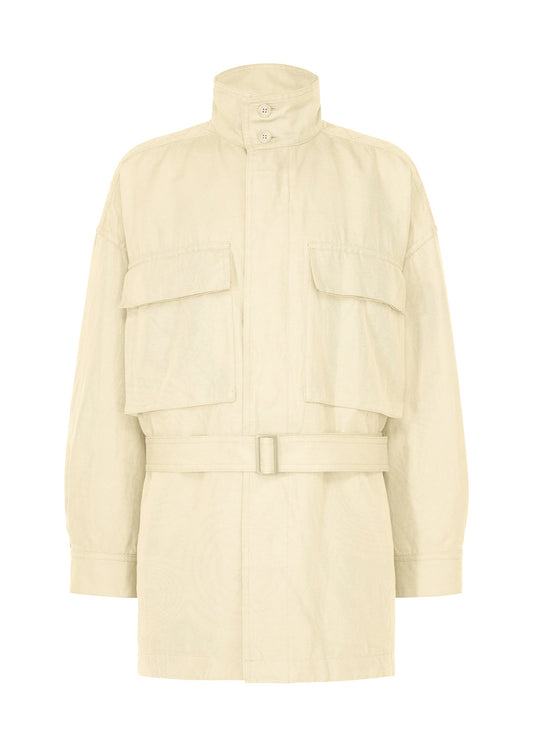 A product shot of the IM MEN TOUGH WOOL COTTON blouson in ivory.