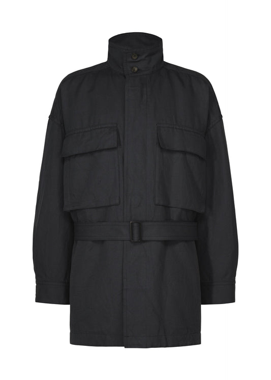 A product shot of the IM MEN TOUGH WOOL COTTON blouson in black navy.