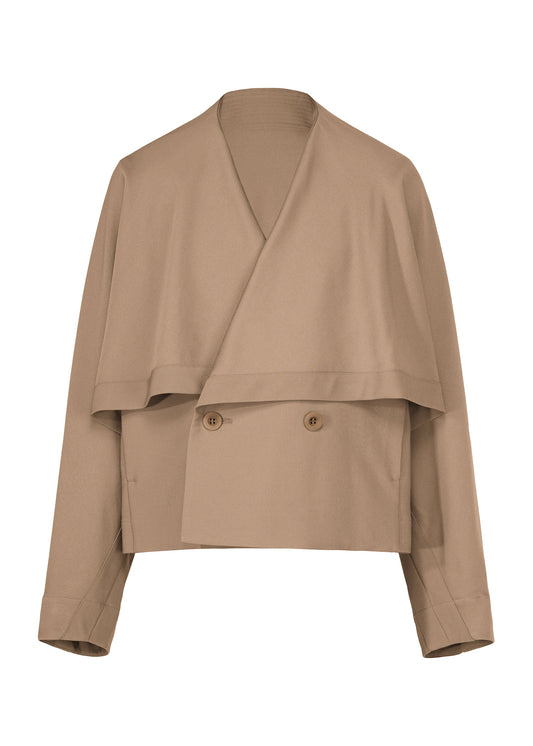A product shot of the IM MEN FRONT BACK jacket in beige.