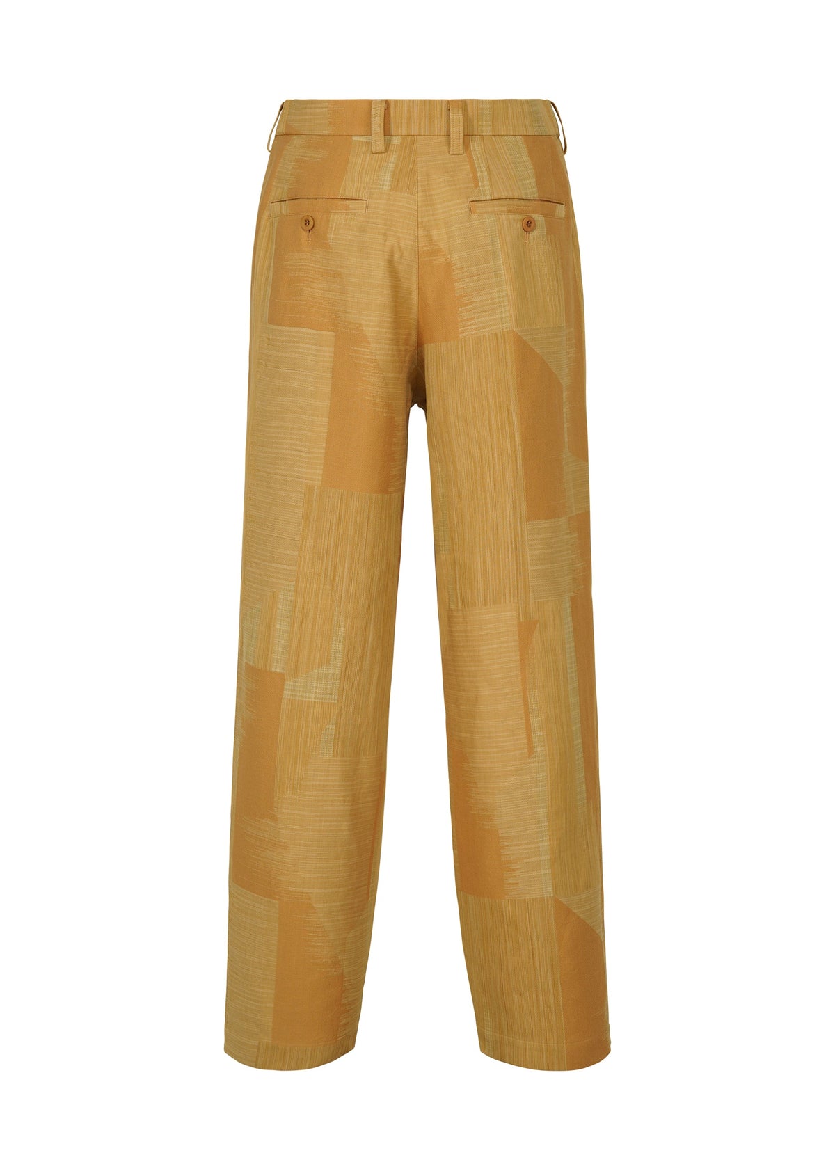 A detail shot of the IM MEN KASURI pants.