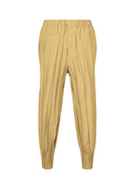 A product shot of the IM MEN EDGE pants in beige.