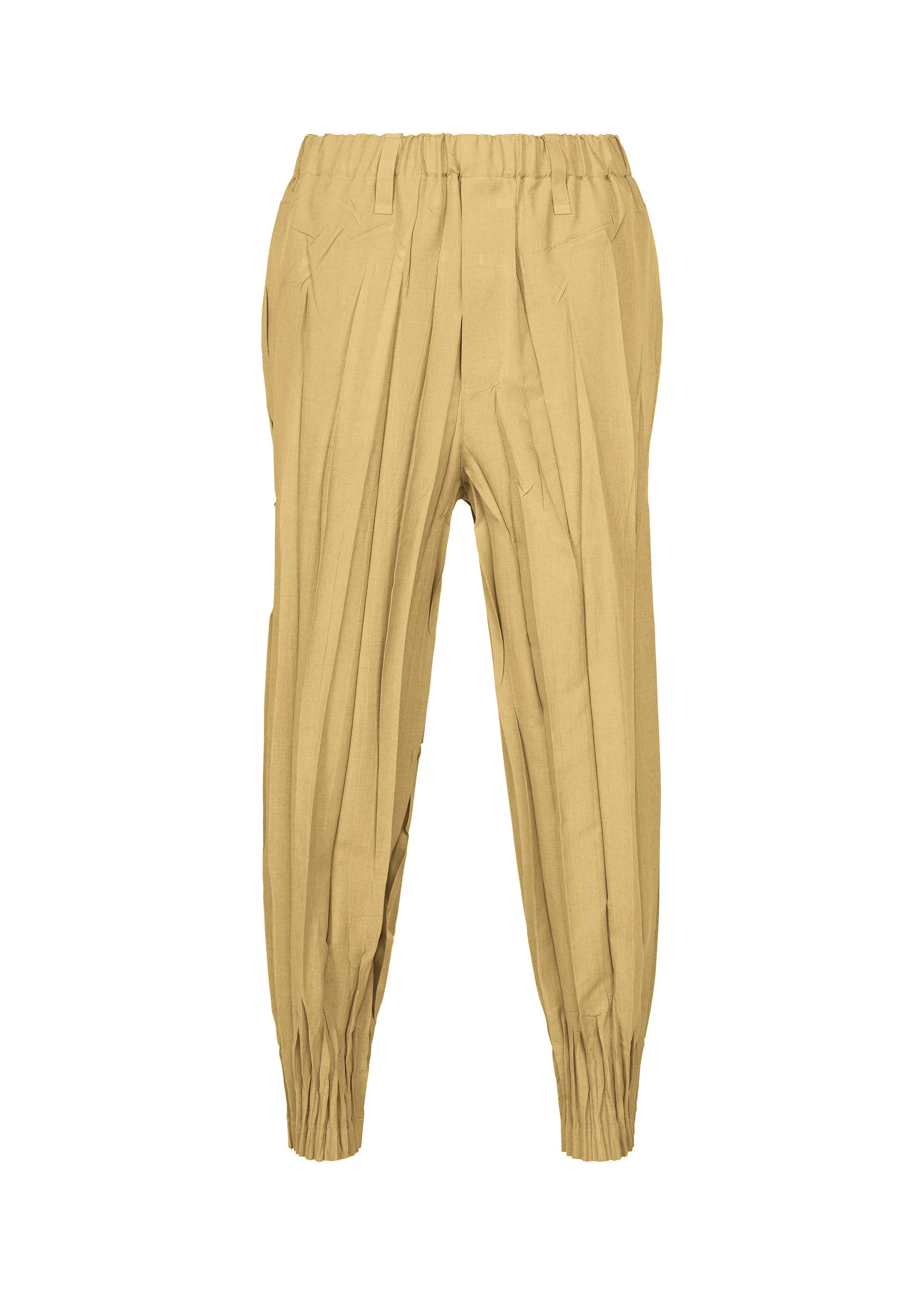 A product shot of the IM MEN EDGE pants in beige.