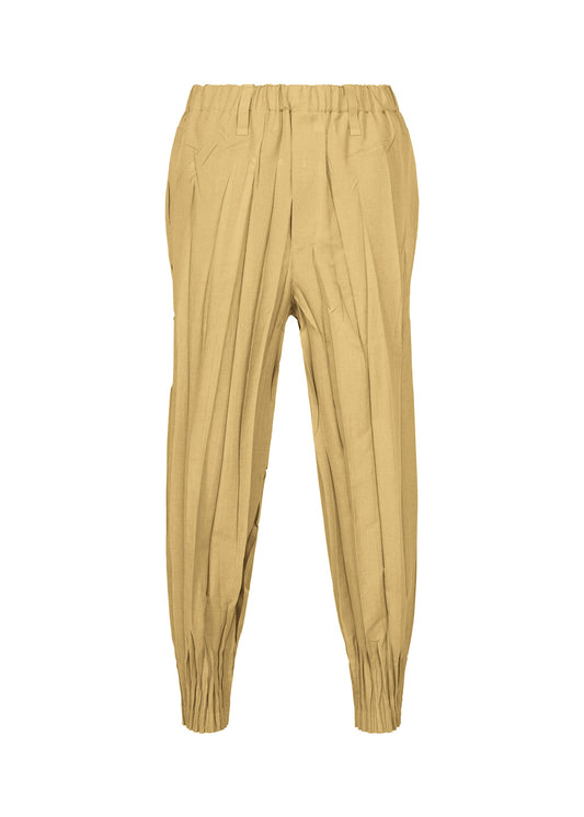 A product shot of the IM MEN EDGE pants in beige.