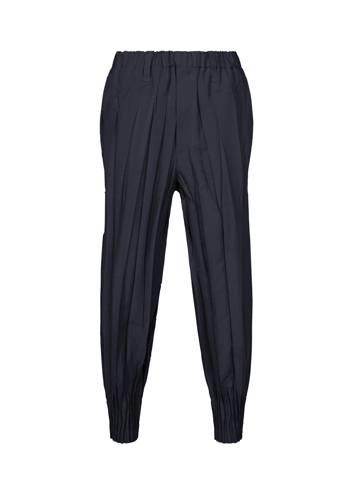 A product shot of the IM MEN EDGE pants in navy.