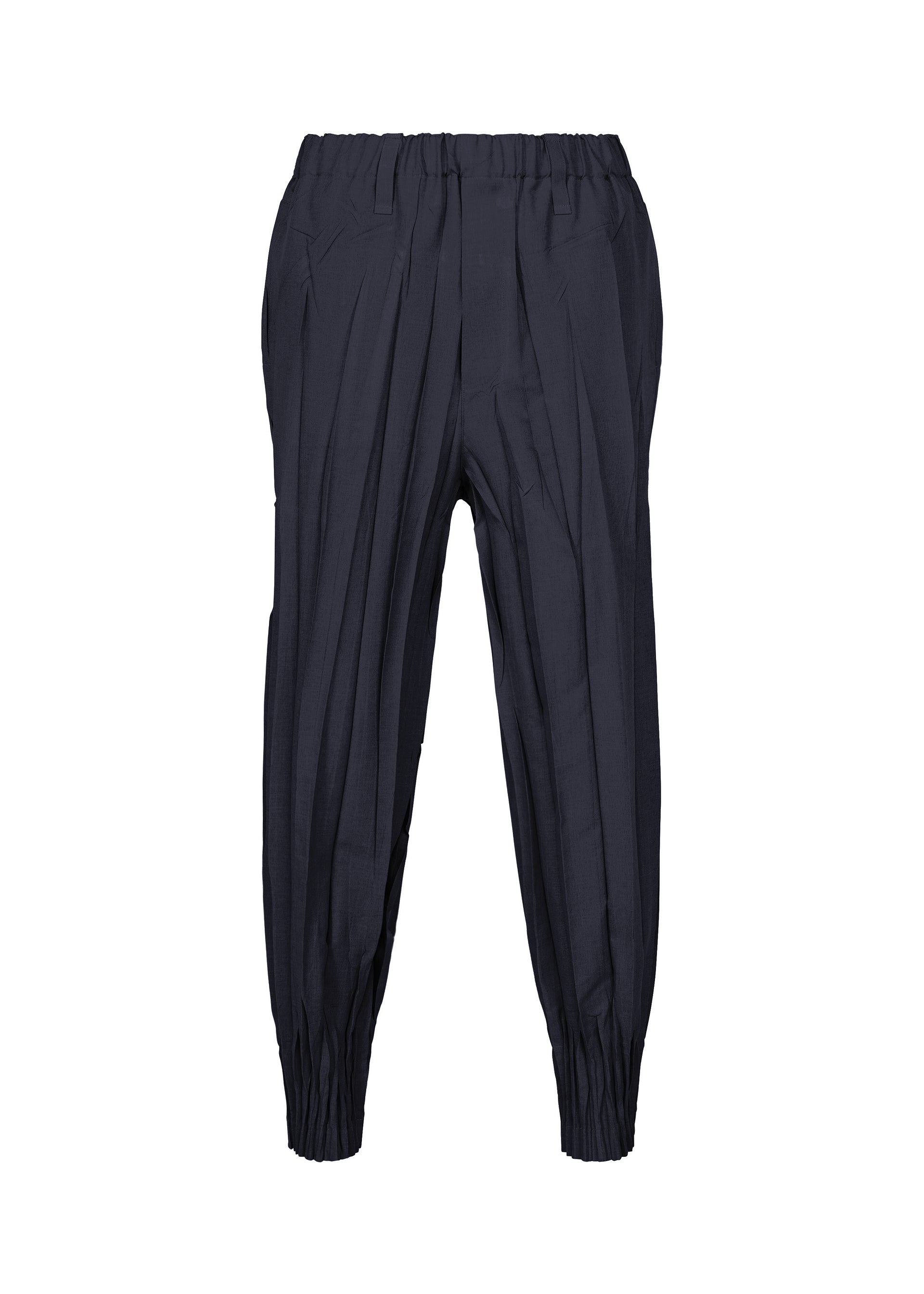 A product shot of the IM MEN EDGE pants in navy.