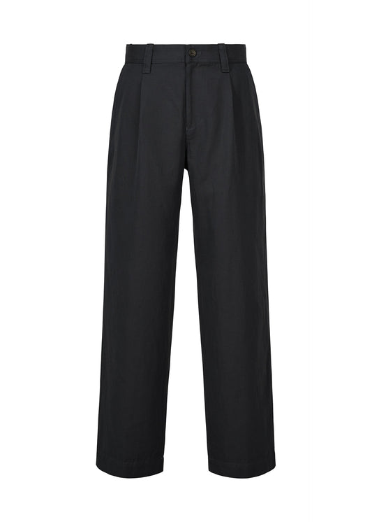 A product shot of the IM MEN TOUGH WOOL COTTON trousers in black navy.