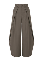 A product shot of the IM MEN OVERLAP trousers in brown.