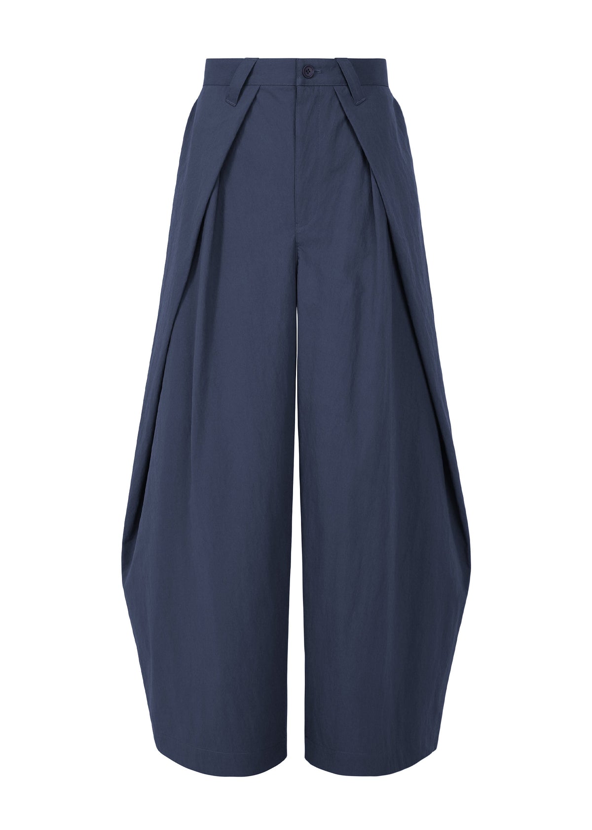 A product shot of the IM MEN OVERLAP trousers in navy.