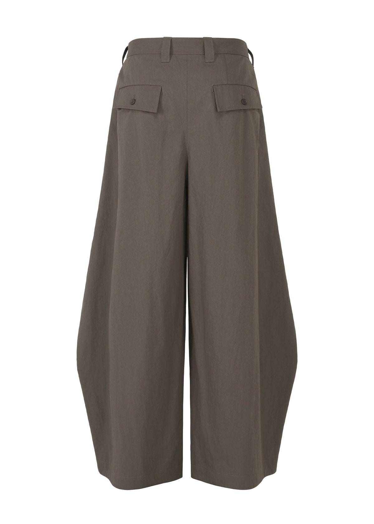 A detail shot of the IM MEN OVERLAP trousers.