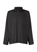 A product shot of the IM MEN COMPACT SHIRT BLACK shirt in black.