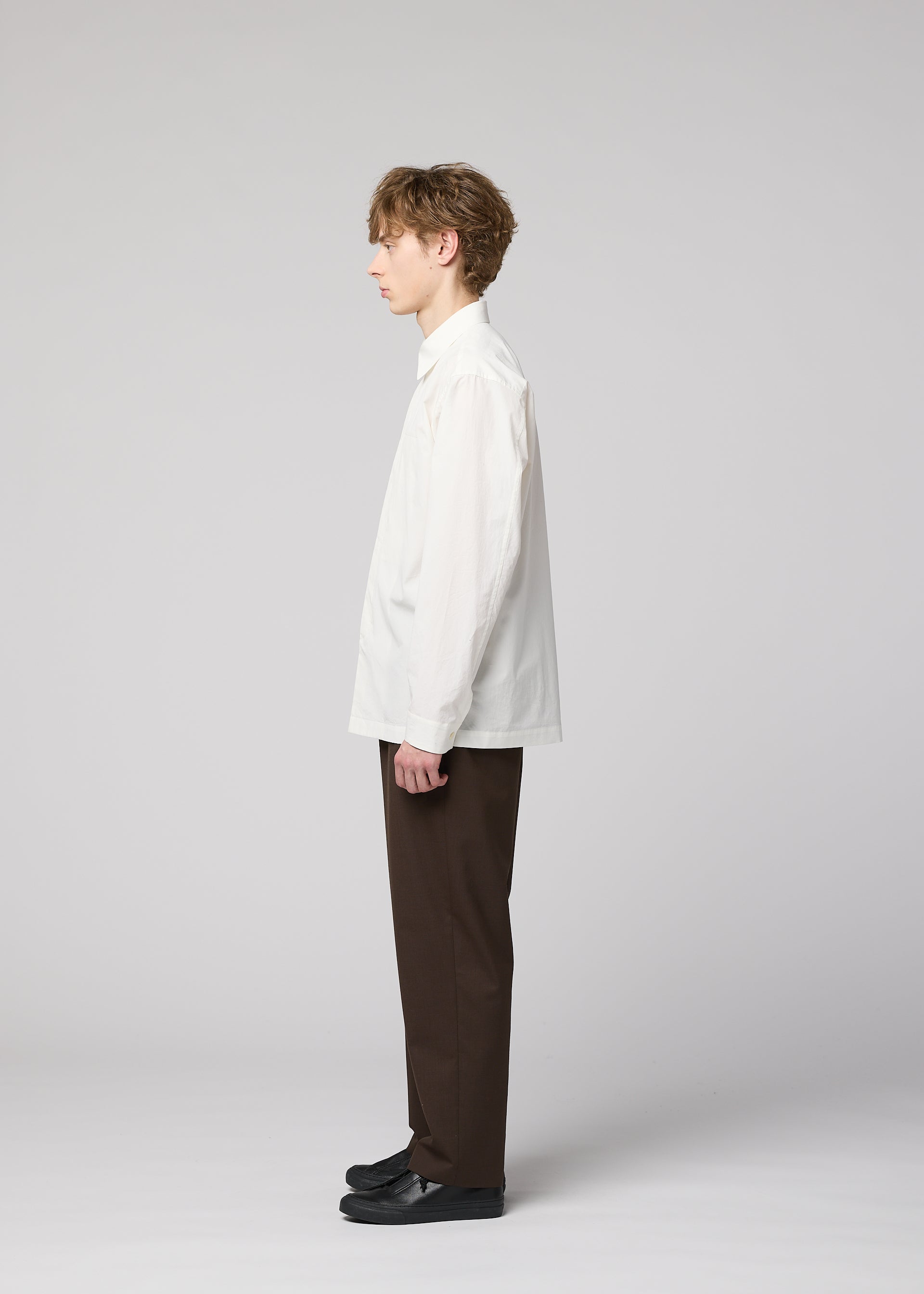 A model wears the IM MEN 140/2 SHIRT 1402-shirt-shirt-white.