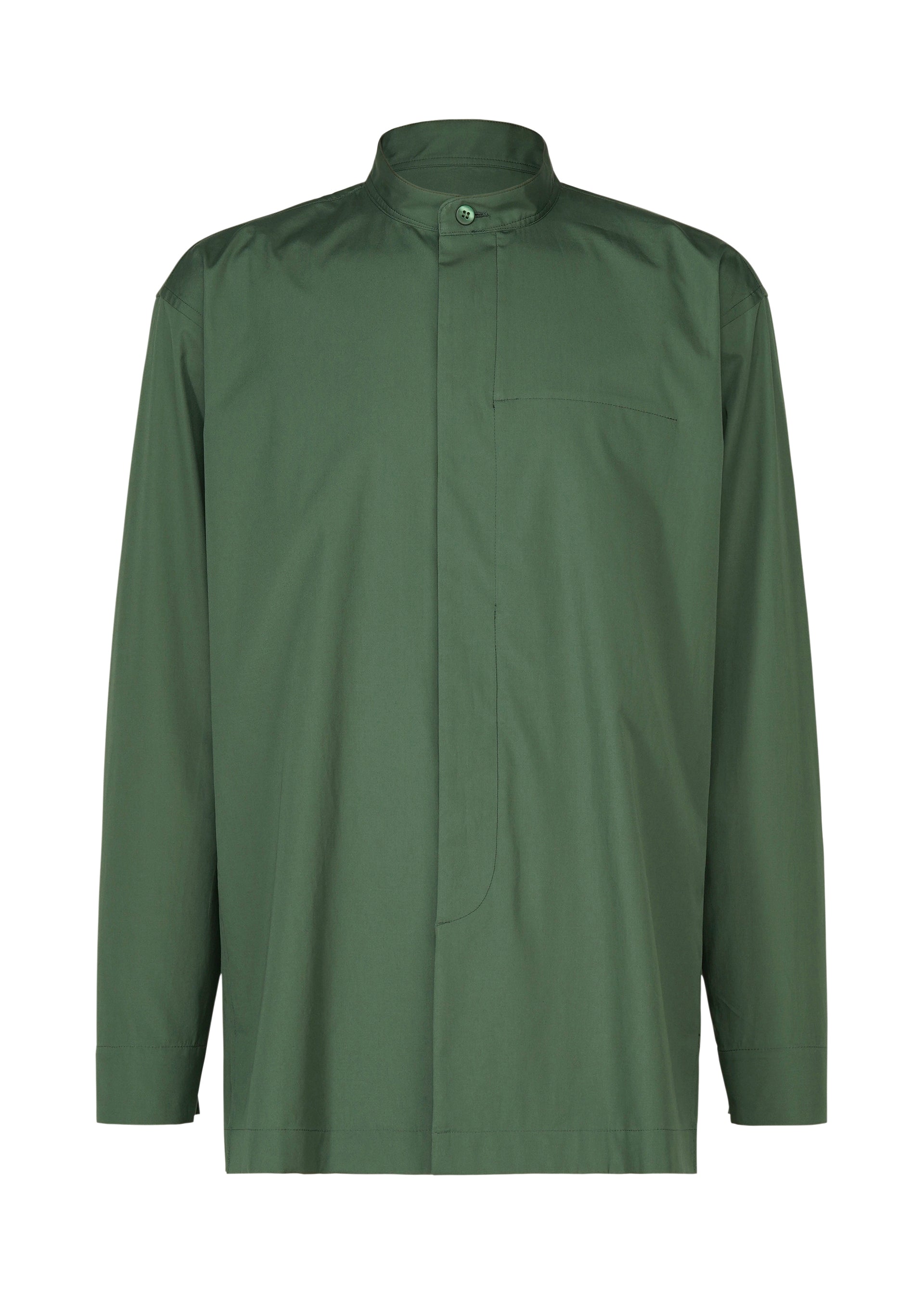 A product shot of the IM MEN 140/2 SHIRT shirt in green.
