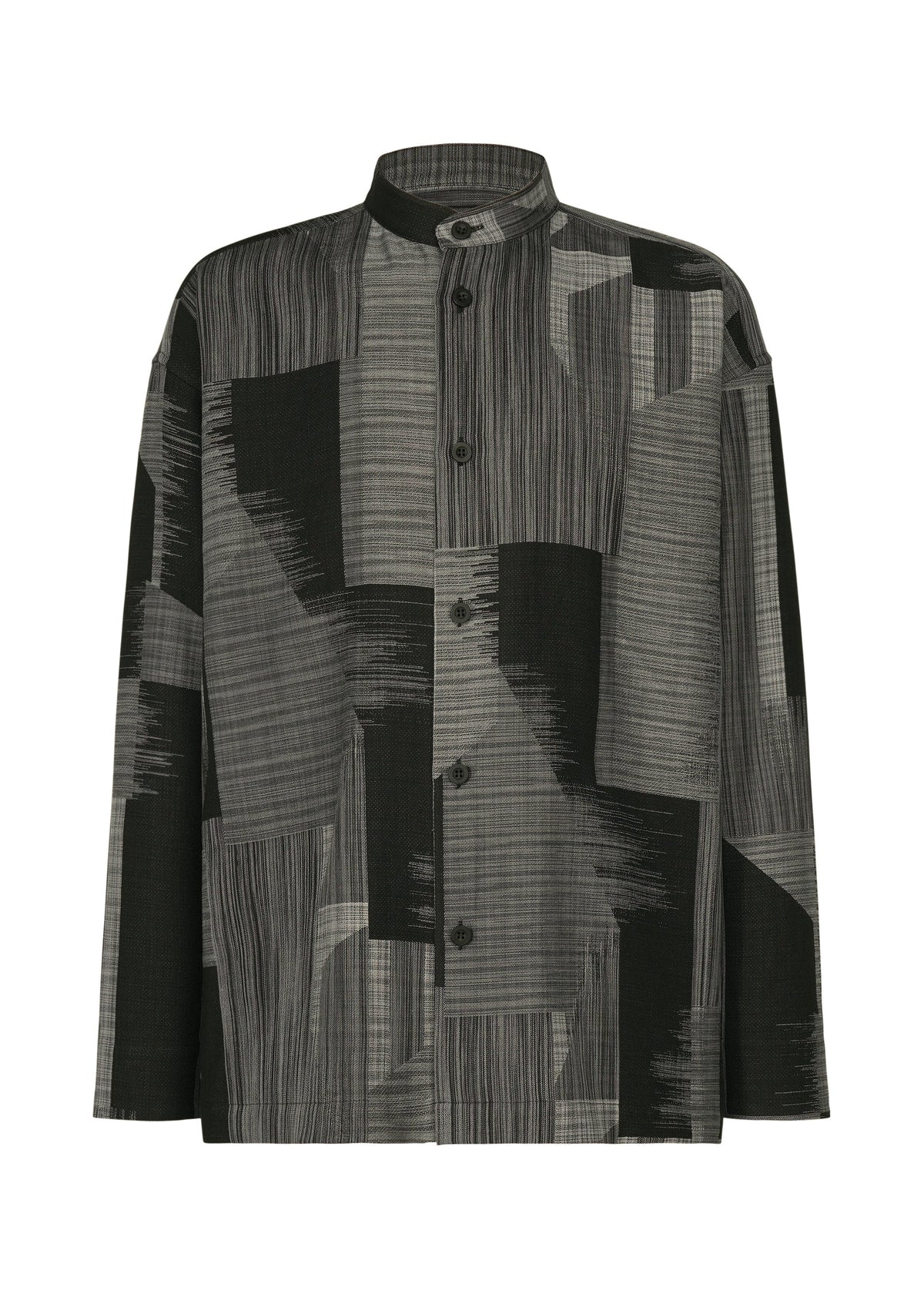 A product shot of the IM MEN KASURI shirt in black.